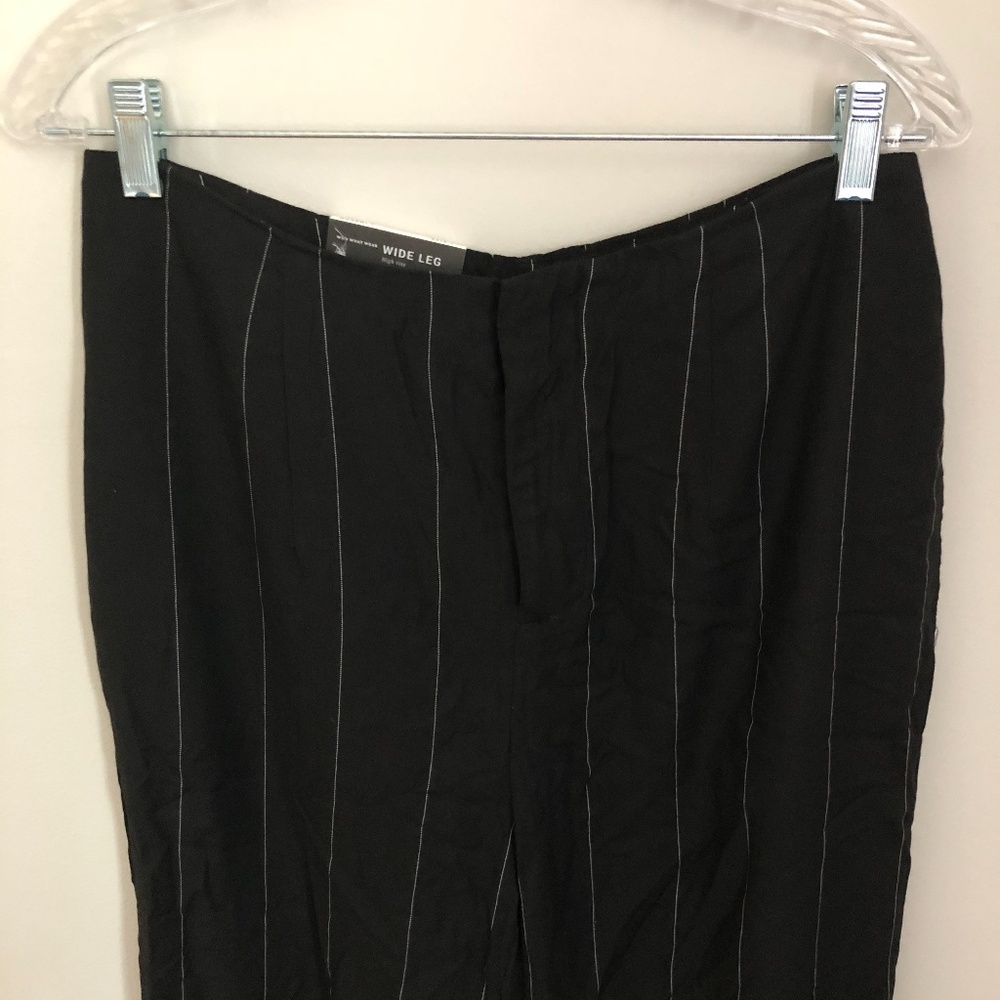 NWT Pinstripe Lightweight Work Pant Who What Wear Women's Size 8